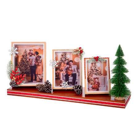 Portaretratos Navideños Con Pino