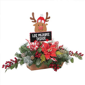 Arreglo Navideño Reno