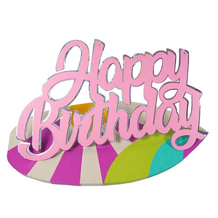 Adorno Letrero Happy Birthday