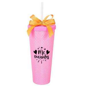 Vaso Diamante Con Moño