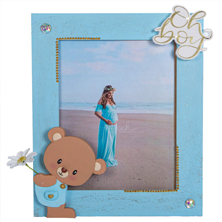 Porta Retrato Baby Shower Osito
