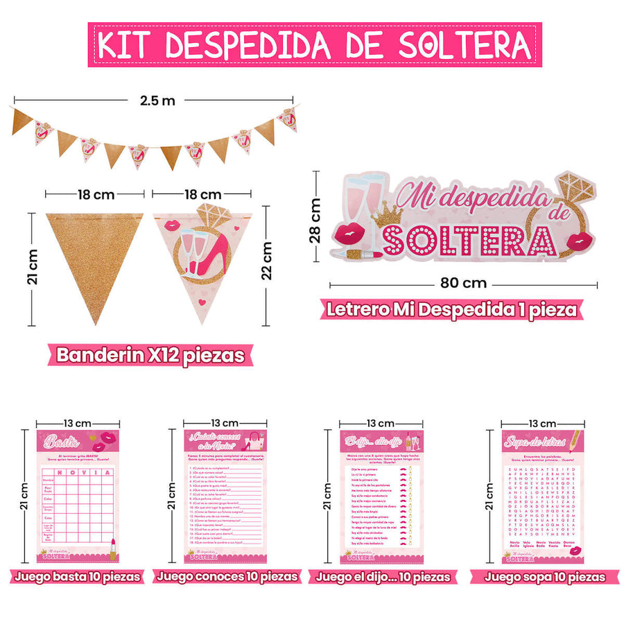 Art.10011 Kit Despedida De Soltera  1pz