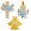 Fantasías Miguel Art.10212 Kit Adorno Grande Mi Bautizo 32x24cm 3pz Azul