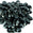 Fantasías Miguel Art.10310 Piedra Acrílico Flor 30mm 25pz Negro