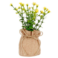 Art.10535 Planta C/Flor 15cm Base D/Yute