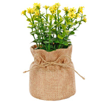 Art.10543 Planta C/Flor  17.5cm B D/Yute