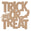 Fantasías Miguel Art.10664 Letrero Trick Or Treat 28x30cm 1pz Natural