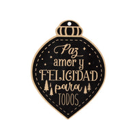 Art.10793 Letrero Navidad Color Negro