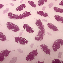 Art.10796 Tela Decorativa Impresa Con Plumas