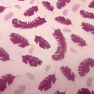 Art.10796 Tela Decorativa Impresa Con Plumas