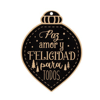 Art.10822 Letrero Navidad Color Negro
