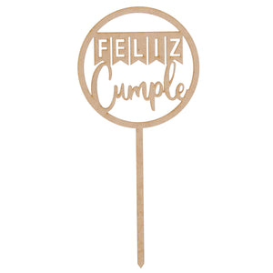 Art.10853 Pick Circ Bande Cumple 26x12cm