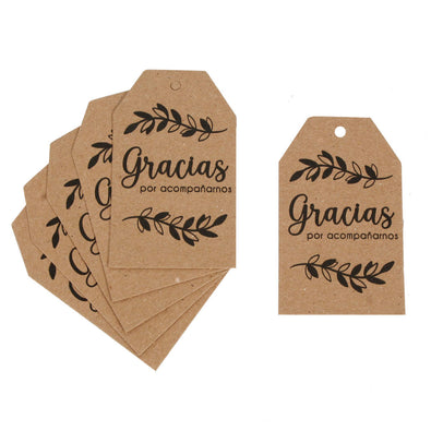 Fantasías Miguel Art.10863 Tarjeta Rectangular Agradecimiento 6.5x4cm 20pz