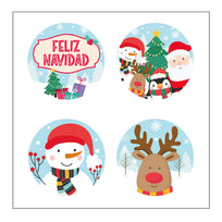 Art.10976 Calcomanía Círculo Navidad