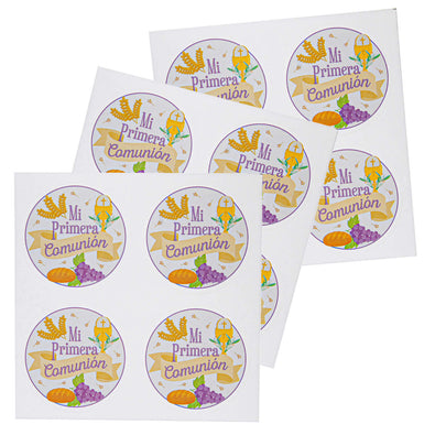 Fantasías Miguel Art.11097 Calcomanía Mi 1ra Comunión 4.5cm 12pz