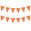 Fantasías Miguel Art.11155 Banderín Triángulo Liso x12 19.5x16cm 2.5m Naranja