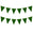 Fantasías Miguel Art.11155 Banderín Triángulo Liso x12 19.5x16cm 2.5m Verde Musgo