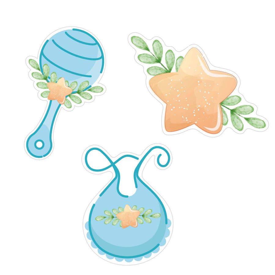 Art.11204 Kit Ad Baby Shower35x21.5cm 3p