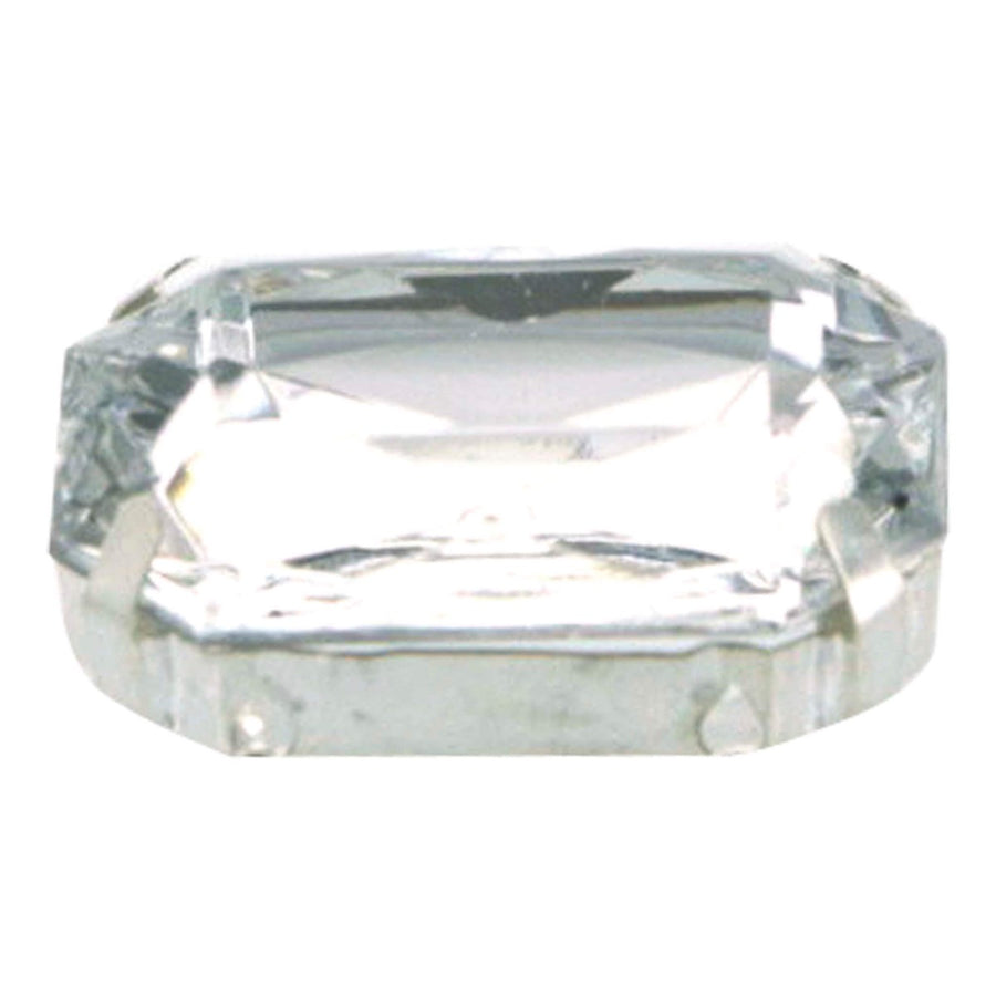 Art.11237 Piedra Acrílica Con Casquillo Rectangular