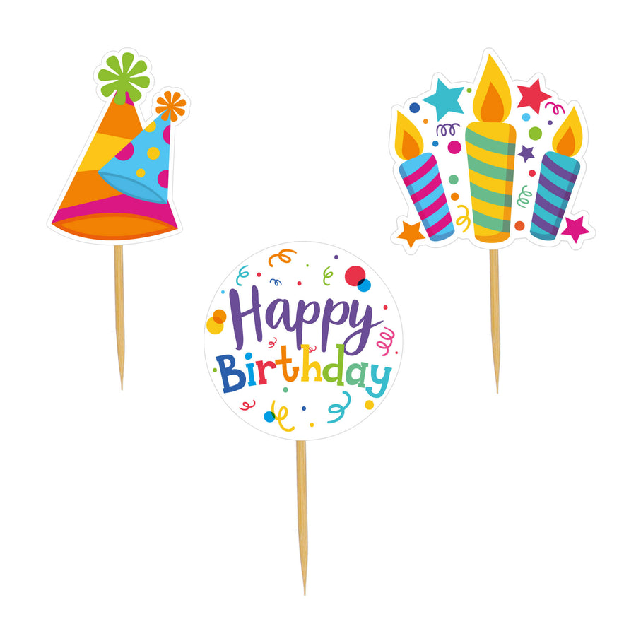 Art.11493 Pick Happy B 9cm B/12pz