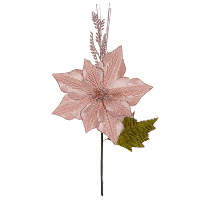 Fantasías Miguel Art.1214 Vara Flor Nochebuena Rosa 40cm 1pz