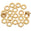 Fantasías Miguel Art.1373 Cuenta Redonda Plástica Metalizada 6x2mm 100pz Oro