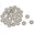 Fantasías Miguel Art.1388 Cuenta Rondel Plástica Metalizada 6x2mm 100pz Plata