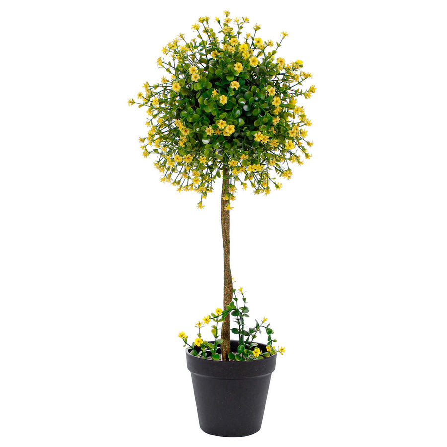 Art.1407 Centro De Mesa Topiario Con Flor