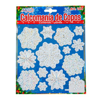 Art.144 Calcomanía Copo De Nieve Mediano