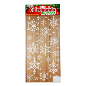 Art.151 Calcomanía Copo De Nieve Mediano