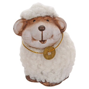 Art.1642 Borrego Cerámica Con Moneda