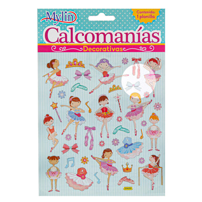 Fantasías Miguel Art.1843 Calcomanía Varios 16.5x15cm 1 planilla (aprox 30pz)