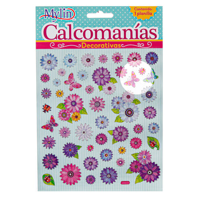 Fantasías Miguel Art.1846 Calcomanía Varios 16.5x15cm 1 planilla (aprox 40pz)