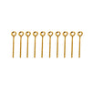 Fantasías Miguel Art.2074 Alfiler De Engarce Con Argolla 1in (2.5 cm) 10g (aprx 95pz)