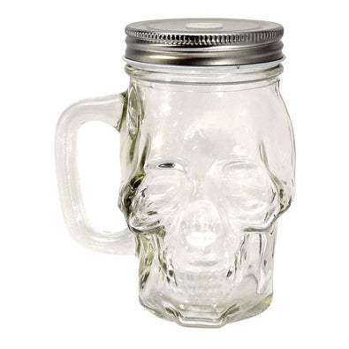 Fantasías Miguel Art.2147 Tarro Cráneo Tapa Con Hoyo aprox 350ml 13x11cm 1pz