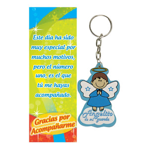 Art.2213 Llavero Angelito Con Agradecimiento