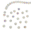 Fantasías Miguel Art.2646 Cuenta de Cristal Craquelada Colores AB 8mm Hilo 41cm  (Aprox 57pz)