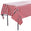 Fantasías Miguel Art.2661 Mantel Metalizado Con Rayas 1.37x1.83cm 1pz Rojo/Bco