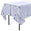 Fantasías Miguel Art.2661 Mantel Metalizado Con Rayas 1.37x1.83cm 1pz Blanco/Plata