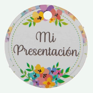 Art.2884 Tarjeta Flores Mi Presentación