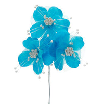Art.2986 Ramito Flores Con Piedra X3 Flores