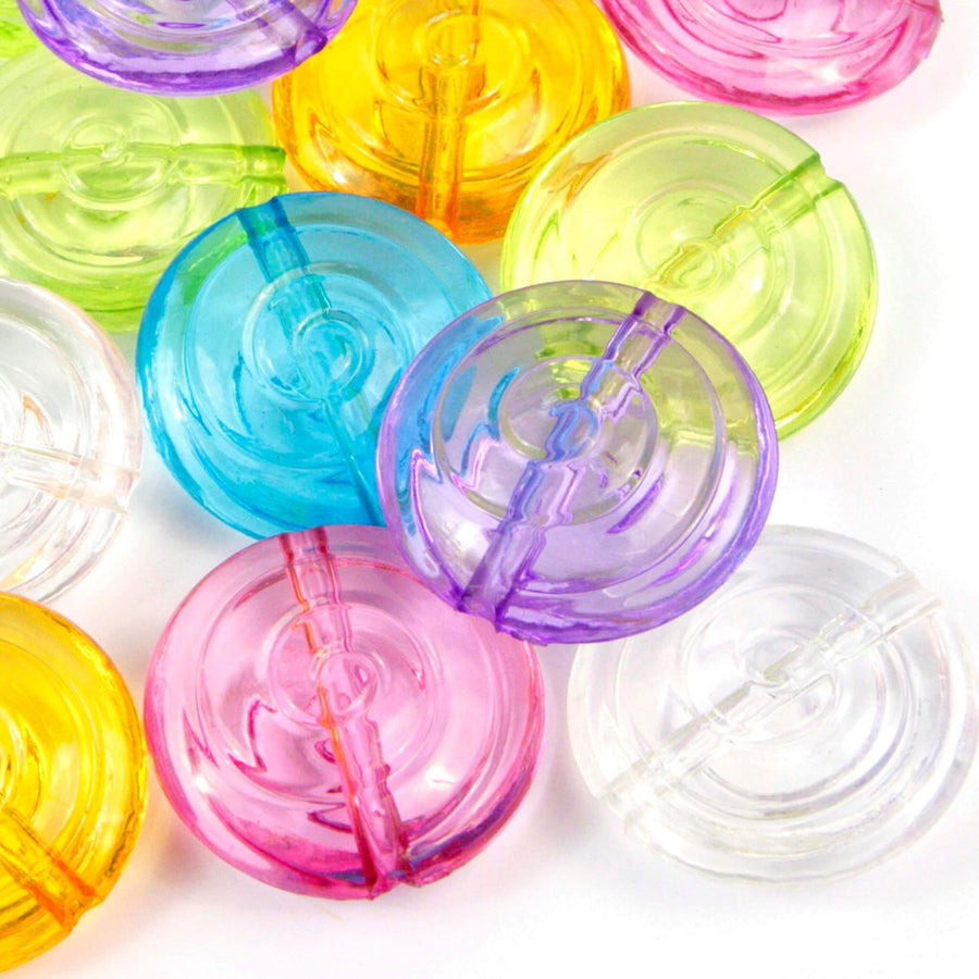 Art.3089 Cuenta Acrílica Espiral