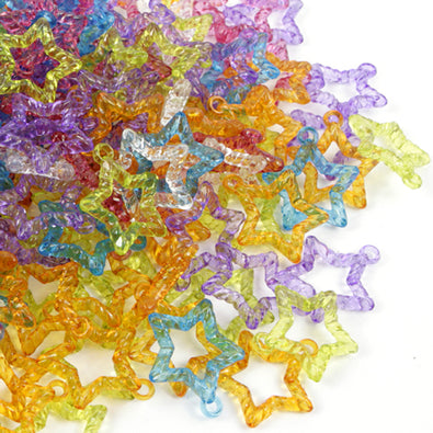 Fantasías Miguel Art.3153 Cuenta Acrílica Estrella 30mm 250g (aprox 190pz)