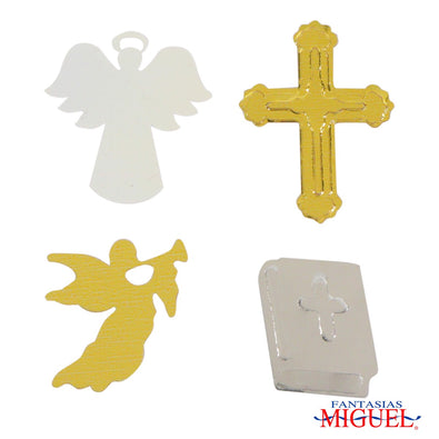 Fantasías Miguel Art.3702 Lentejuela Religiosa 2cm 50g