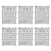 Fantasías Miguel Art.3719 Repujado Bautizo 4cm 6pz