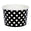 Fantasías Miguel Art.3965 Vaso Impreso Con Puntos   (Aprox 118ml) 5x7cm 24pz Negro