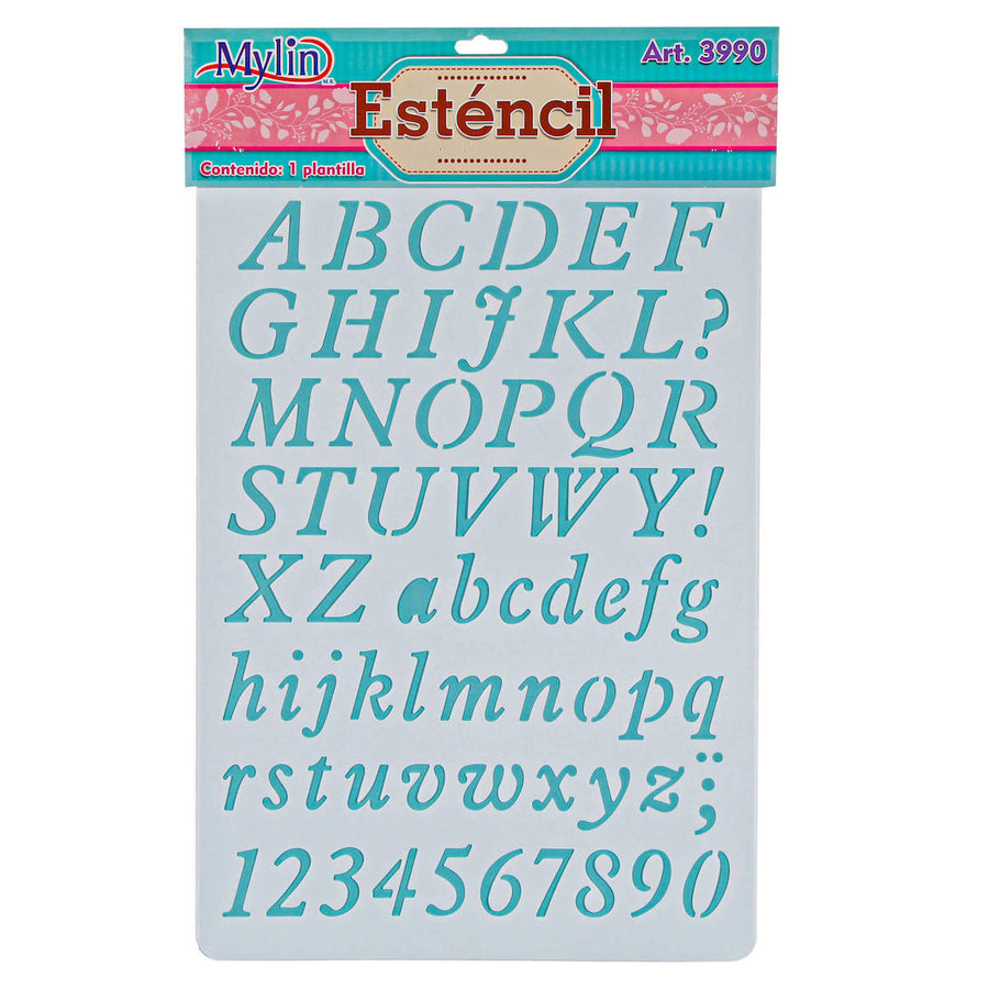 Art.3990 Plantilla Stencil Letras Y Números