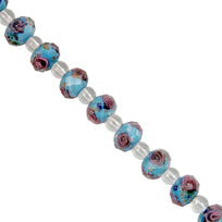 Art.4159 Rondel Facetado Con Flor