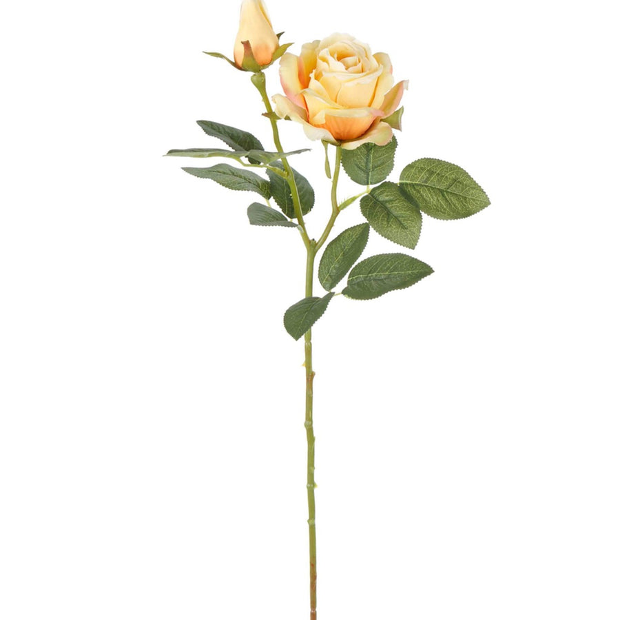 Art.4635 Vara Fina Rosa Con Botón Micro Peach x2