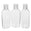 Fantasías Miguel Art.4636 Bote Oval Liso Plástico 60ml 11.3x4x2.6cm 3pz Transparente